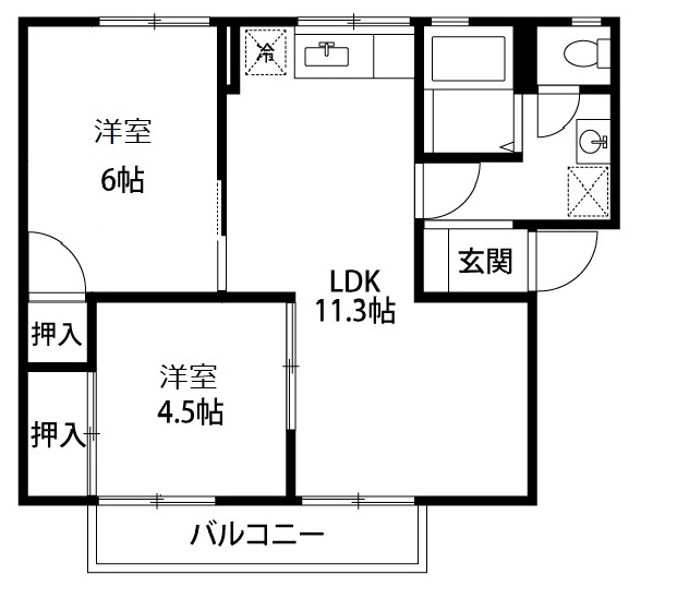 プレジール浦田Ⅱ + １０１ 号室