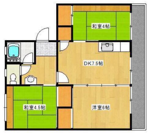 松野第一ビル + ４０１ 号室
