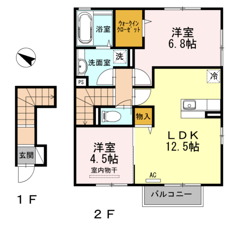クレール武岡 + ２０２ 号室