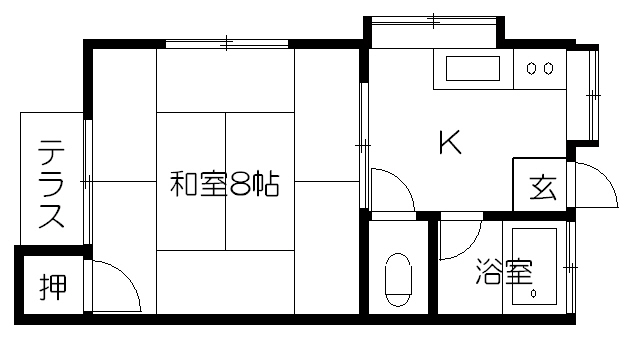 梅田アパート １０１号室