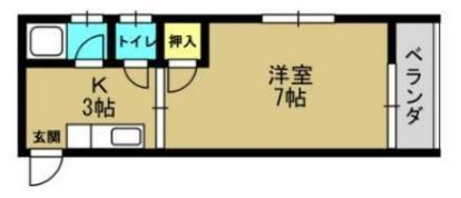 ゆうきハイツ（草牟田） + ２０６ 号室