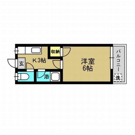 ゆうきハイツ（草牟田） + ４０６ 号室