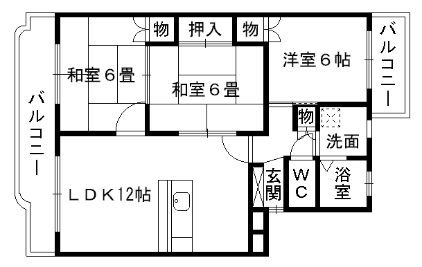 モンシャトー江越 ３０１号室