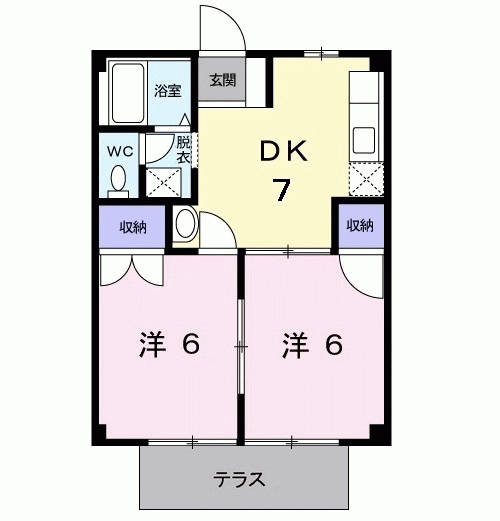 硯川ハイツ １０２号室