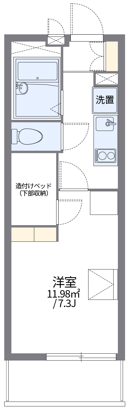 レオパレスコンパル唐湊　弐番館 + １０３ 号室