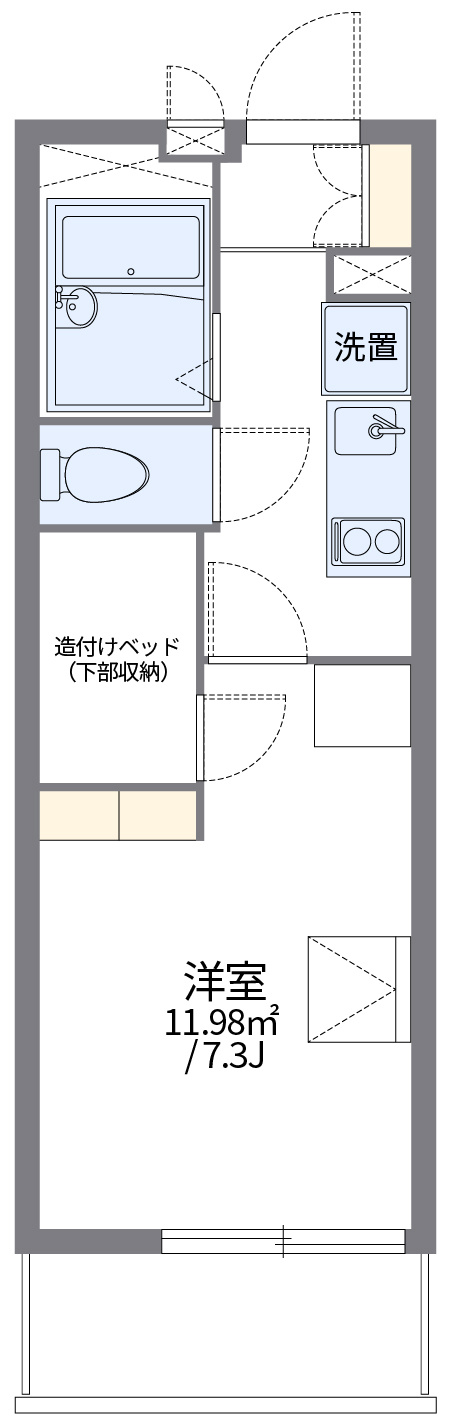 レオパレスコンパル唐湊　弐番館 + ３０３ 号室