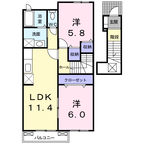 ソレイユＳ・Ⅱ ２０２号室