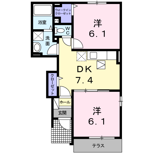 メゾンセレナーデＢ + １０５ 号室