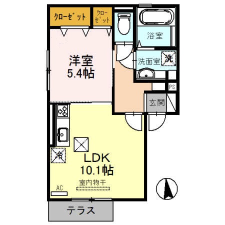 ロイヤルコーポ平田 １０１号室