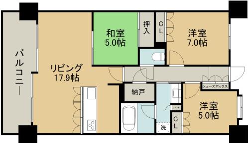 ＭＪＲザ・ガーデン大江 + ４０４ 号室