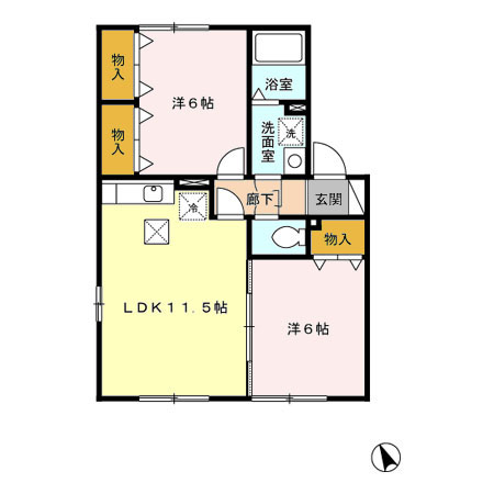ロイヤルパーク　弐番館 + １０５ 号室