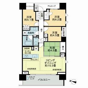 ザ・パークハウス桜坂サンリヤン + １４１０ 号室