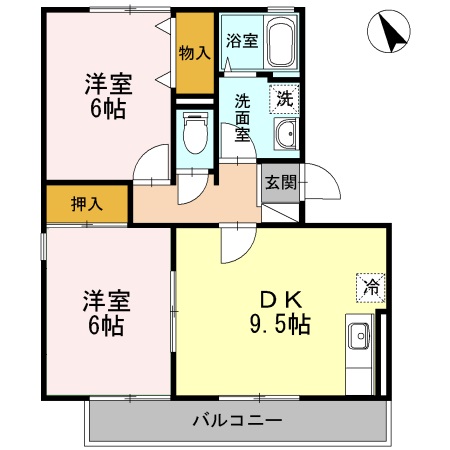 メルベーユ前田Ⅱ + ２０２ 号室