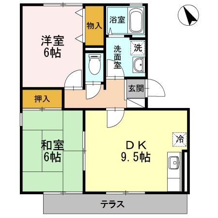 メルベーユ前田Ⅱ １０２号室