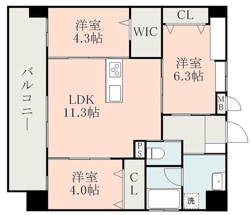 ラ・シック菊陽Ⅱ + ６０１ 号室