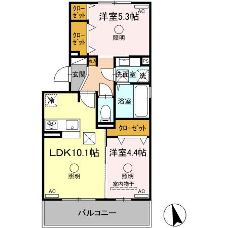 サニーフラット松江 １０１号室