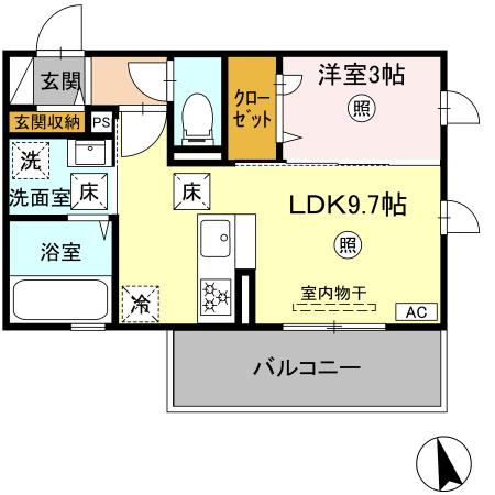 ＤーＲＯＯＭ西熊本駅 + １０２ 号室