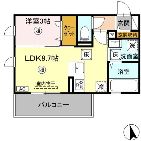ＤーＲＯＯＭ西熊本駅 + １０３ 号室