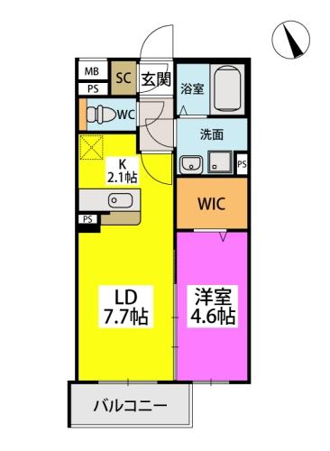 （仮称）赤間駅前計画　Ｂ棟 + ５０１ 号室
