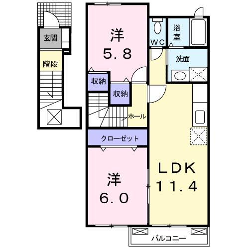 ソレイユＳ・Ⅱ ２０３号室