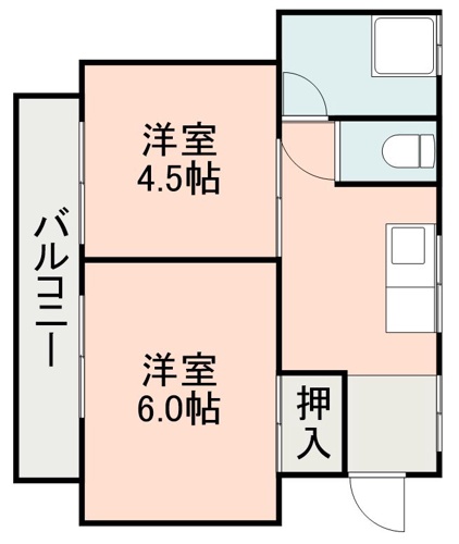 清田アパート + １０１ 号室