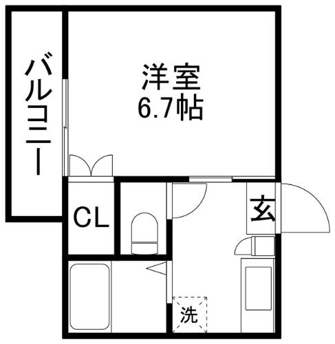 ロフティ黒髪Ａ + １０６ 号室