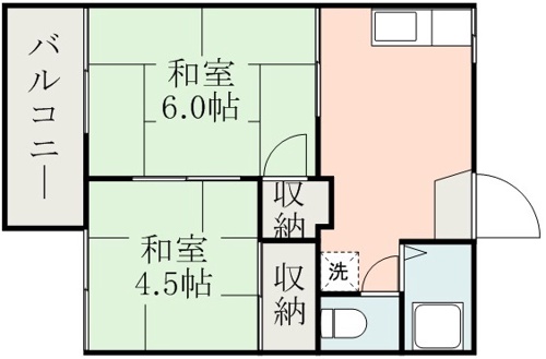 押川ハイツＢ + ２０３ 号室