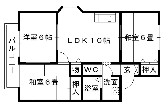 セジュール武蔵ヶ丘　Ａ棟 + １０２ 号室