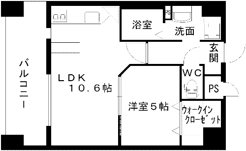 レジディア熊本辛島 + ５０１ 号室