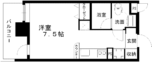 レジディア熊本辛島 + １３０７ 号室